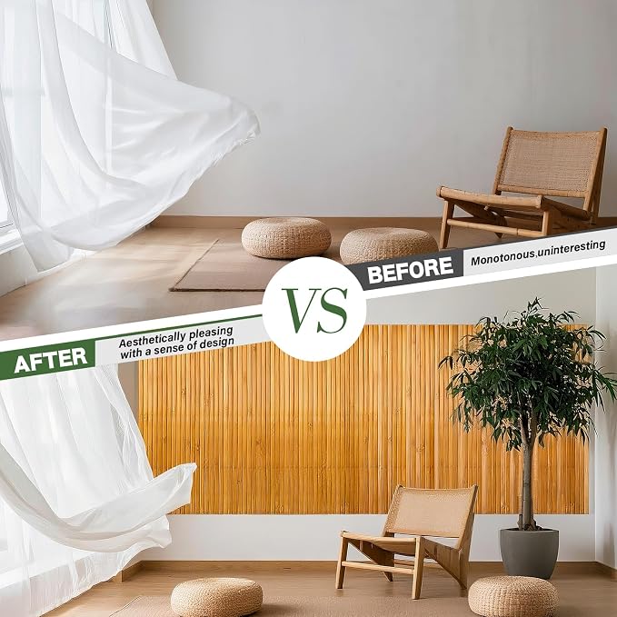 Wibeelee Natural Bamboo Wall Panel - Image 5