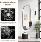WallBeyond Irregular Wall Mirror, Asymmetrical Mirror Wall Mounted - Image 7