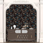 Laatse Vintage Wallpaper Peel and Stick Dark Green Floral Wallpaper 17.5'' x - Image 5