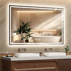 55x36 Inch LED Lighted Bathroom Mirror by Unknown