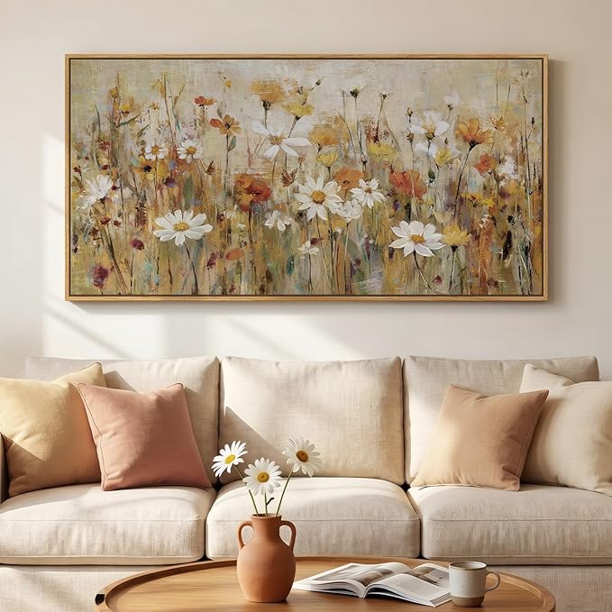 Large Framed Vintage Botanical Wall Art by Cuspin