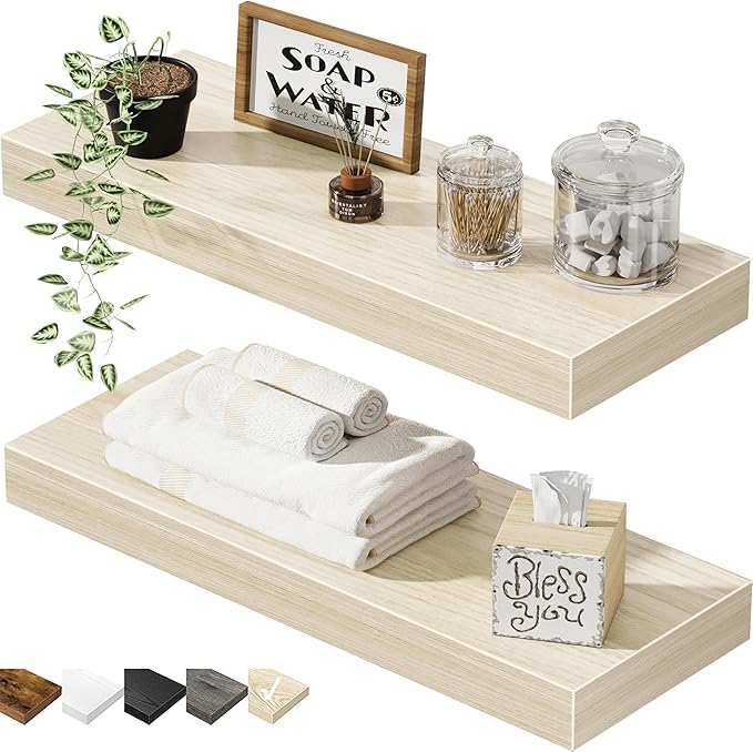 QEEIG Bathroom Floating Shelves by QEEIG