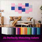 Acoustic Panels 12-Pack Soundproof Wall Panels 12"X12"X0.4" Sound Panels High - Image 5