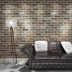 Art3d 10-Pack 52.5 Sq.Ft Faux Brick 3D Wall Panels Peel and Stick in Gray Brown - Image 2
