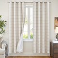 Lajode Brown Linen Blackout Curtains by Lajode