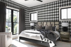 Guvana 17.7"x197" Black and White Peel and Stick Wallpaper Trellis Removable - Image 3