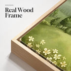 Large Framed Green Landscape Wall Art - Image 5