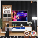 Avana Modern Acoustic Wood Wall Panels – 47.2 X 12.6 Inch Black Oak Acoustic 2 - Image 7