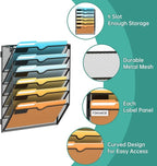 SUPEASY 6 Tier Wall File Organizer, Hanging Wall Mounted Mail Organizer - Image 3