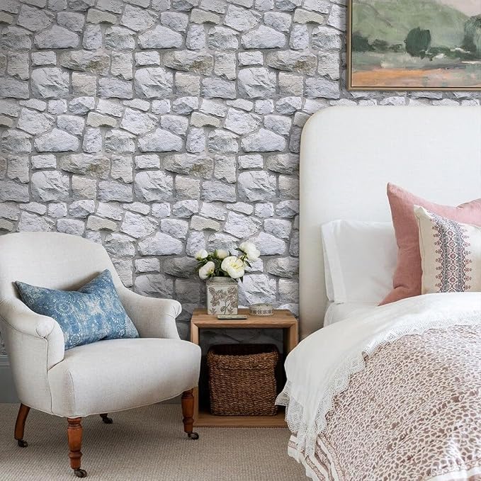 Commomy 3D Faux Stone Wall Panel Peel and Stick Wall Tiles - Image 8