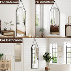 Full Length Mirror, Arched Wall Mounted Mirror, Wall Mirrors Full Length - Image 7