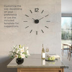 Umbra Blink Modern DIY 3D Wall Clock, Frameless Large Decorative Wall Clock - Image 6