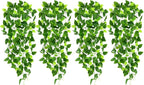CEWOR 4pcs Artificial Hanging Plants 2.9ft Fake Ivy Vine Fake Ivy Leaves by CEWOR