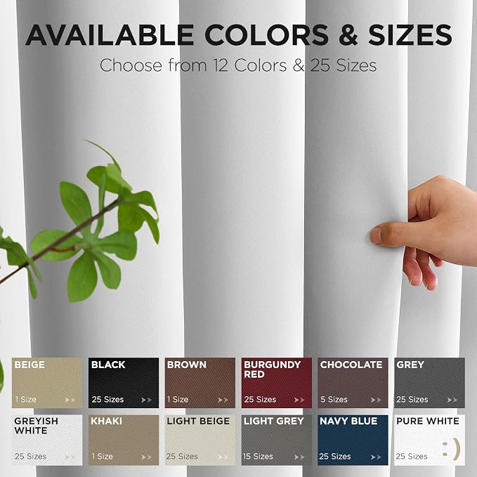Joydeco Blackout Patio Sliding Door Curtains 96 Inches Long, Grommet Privacy - Image 9
