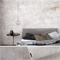 VEELIKE Neutral Concrete Wallpaper Peel and Stick Boho Concrete Contact Paper by VEELIKE