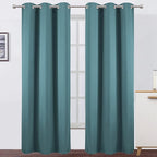 LEMOMO Sea Teal Thermal Blackout Curtains/42 x 95 Inch/Set of 2 Panels Room by Lemomo