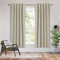 RYB HOME Bedroom Blackout Curtains 63 inches Long, 100% Blackout Thermal by RYBHOME
