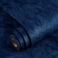 YENHOME 30"X393" Self Adhesive Blue Felt Fabric Wallpaper Peel and Stick Blue by Yenhome