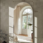 GLSLAND-34 x76 Arched Full Length Mirror-Oversize Floor Mirror Aluminum Alloy - Image 5