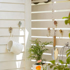 SOFFEE DESIGN Set of 5 Floral Wall Hooks, French Garden Eye-catching Entryway - Image 4