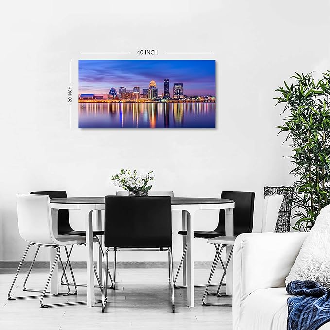 Louisville Skyline Wall Art Kentucky Wall Decor Sunset Downtown Pictures - Image 6