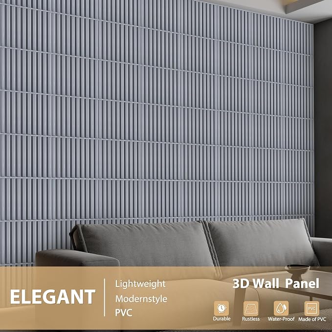 Heikki 30 Pack 3D Wall Panel for Interior Wall Décor, PVC Flower Textured Wall - Image 2