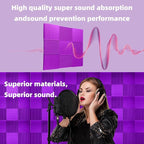 24 Pack Sound Proof Foam Panels|1"×12"×12" Quick-Recovery Soundproof Wall - Image 5