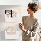 Wall Mount Folder Holder File Organizer No Drilling File Holder Hanging File - Image 5