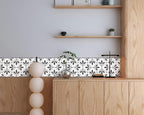 FLFK Wallpaper Border Black and White Patterns Peel and Stick Wall Border Self - Image 3