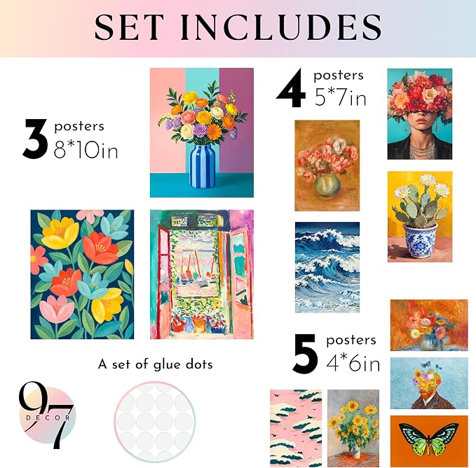 97 Decor Colorful Eclectic Wall Art Prints - Image 2