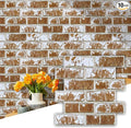 Commomy 3D Peel and Stick Brick Backsplash by CommomyDecor
