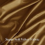 NICETOWN Gold Brown Velvet Curtains - Image 2