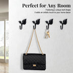 4pcs Iron Leaf Wall Hooks - Image 3