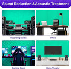 2 Pack Sound Proof Foam Panels for Walls, High Density Egg Crate Sound - Image 5