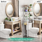 Kalrin Over-The-Toilet Storage Rack, 4-Tier Bathroom Organizer Shelf Over Toilet - Image 4