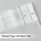 MIULEE Back Tab Light Blocking Curtains 84 Inch Length 2 Panels Set - Image 4