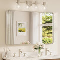 TETOTE Brushed Nickel Bathroom Mirror 48 x 30 Inch by TETOTE