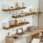 Vivelove 12 Inch Deep Floating Shelves 72 inch Long, 72 x 12 Wide Wall Shelves - Image 6