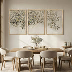 Large Vintage Framed Botanical Wall Art - Image 4