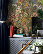 Floral Wallpaper Peel and Stick Boho Wall Paper Removable Waterproof Green - Image 4