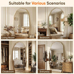 Antok Full Length Mirror, Free Standing Wall Mounted or Leaning Full Body Mirror - Image 8