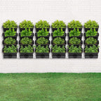 Vertical Wall Planter with 24 Pots, Hanging Garden Plant Flowerpot Holder - Image 3