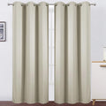 LEMOMO Light Beige Thermal Blackout Curtains/38 x 84 Inch/Set of 2 Panels Room by Lemomo