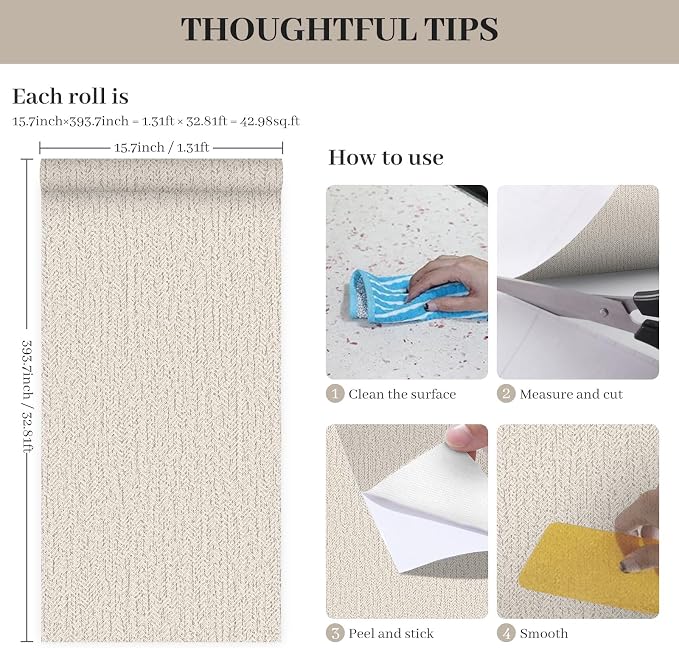 Gray Grasscloth Peel and Stick Wallpaper Renter Friendly Wall Covering Adhesive - Image 9