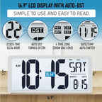 TXL 18.44" Large Digital Wall Clock - Image 3