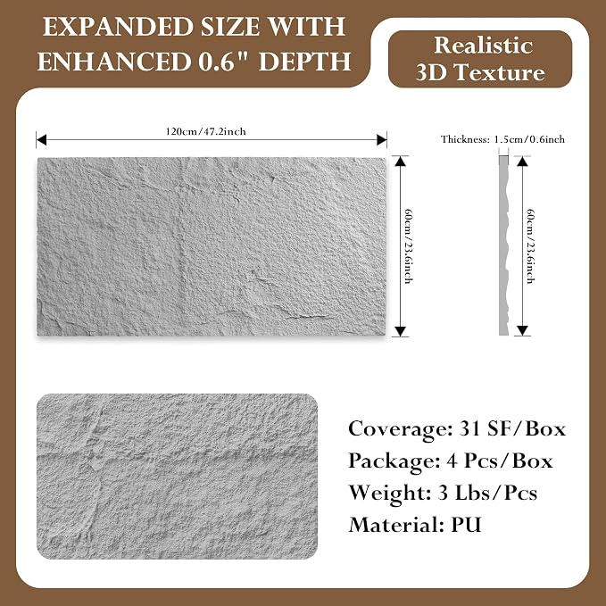 3D Stone Wall Panels, 3D Lightweight Wall Panels - Image 3