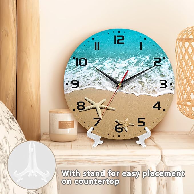 Starfish On A Beach Sand Wall Clock - Image 5