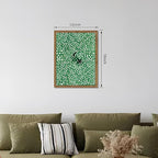 Framed Floral Black Cat Canvas Wall Art, Cute Black Cat in Daisy Field Painting - Image 3