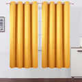 LEMOMO Yellow Thermal Blackout Curtains/52 x 72 Inch/Set of 2 Panels Room by Lemomo