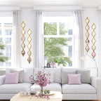 Qunclay Teardrop Mirror Wall Art Decorative Mirror Wall Decor Long Narrow - Image 4